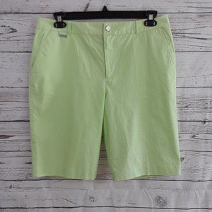 Lauren Ralph Lauren Green Stripe Cotton ShortsNWOT